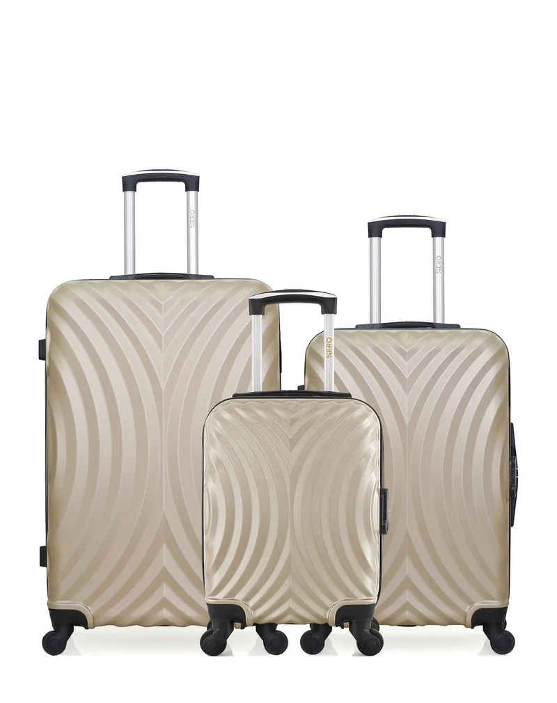 Lot de 3 valises Grand format, weekend et cabine XXS LAGOS