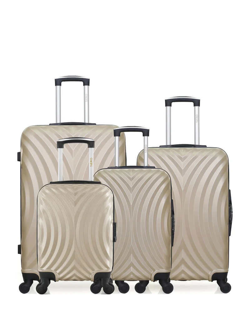 Lot de 4 valises Grand format, weekend, cabine et cabine XXS LAGOS