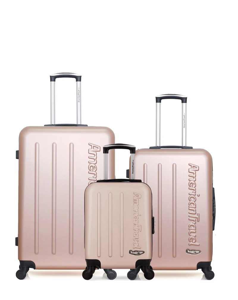 Lot de 3 Valises Rigides Grand Format, Taille Moyenne et Cabine XXS BRONX
