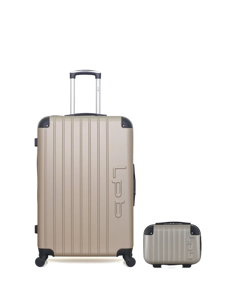 Lot de 2 Valises Rigides Grand Format et Vanity HAMBOURG