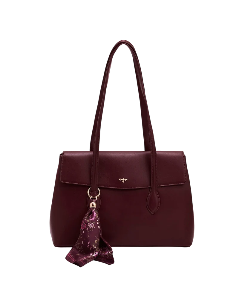 Romilly Shoulder Bag in Burgundy