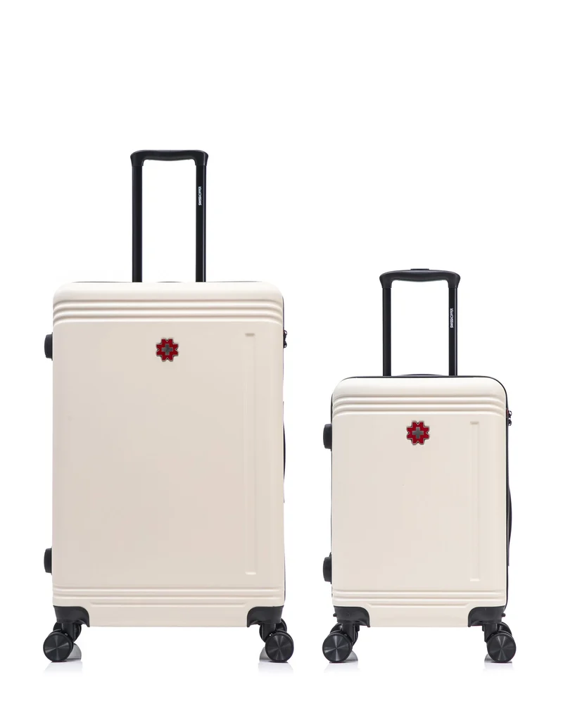Lot de 2 Valises Rigides Grand Format et Cabine GSTAAD