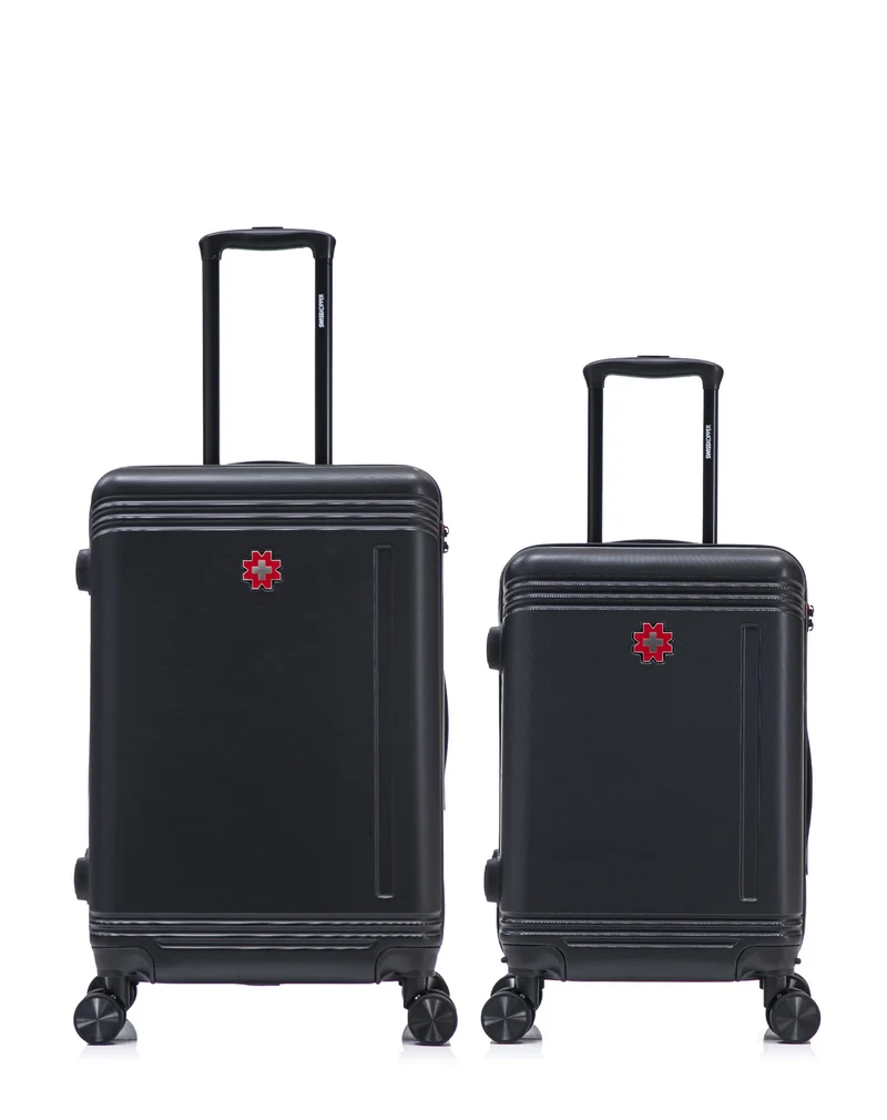 Lot de 2 Valises Rigides Taille Moyenne et Cabine GSTAAD