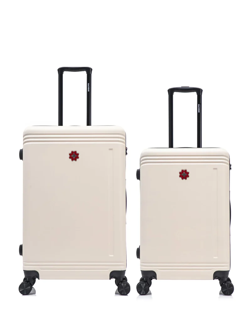 Lot de 2 Valises Rigides Grand Format et Taille Moyenne GSTAAD