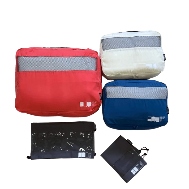 Set de 5 pochettes de voyage taille S