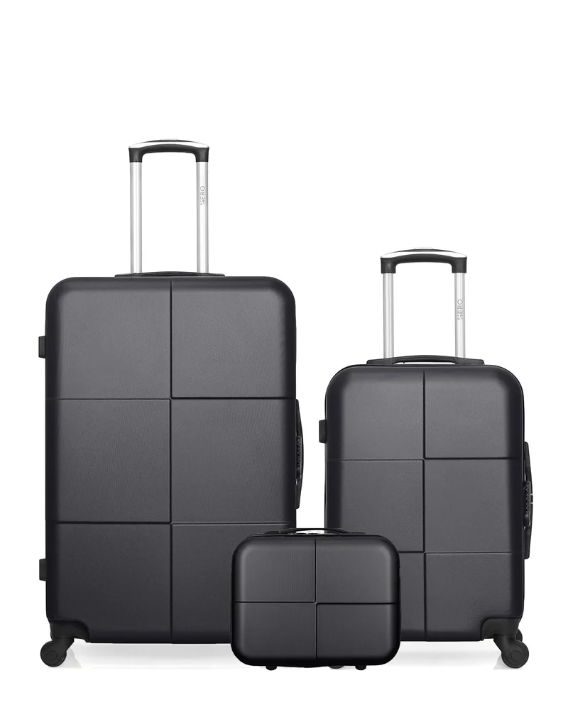 Lot de 3 Valises Rigides Grand Format, Cabine et Vanity CORONADO