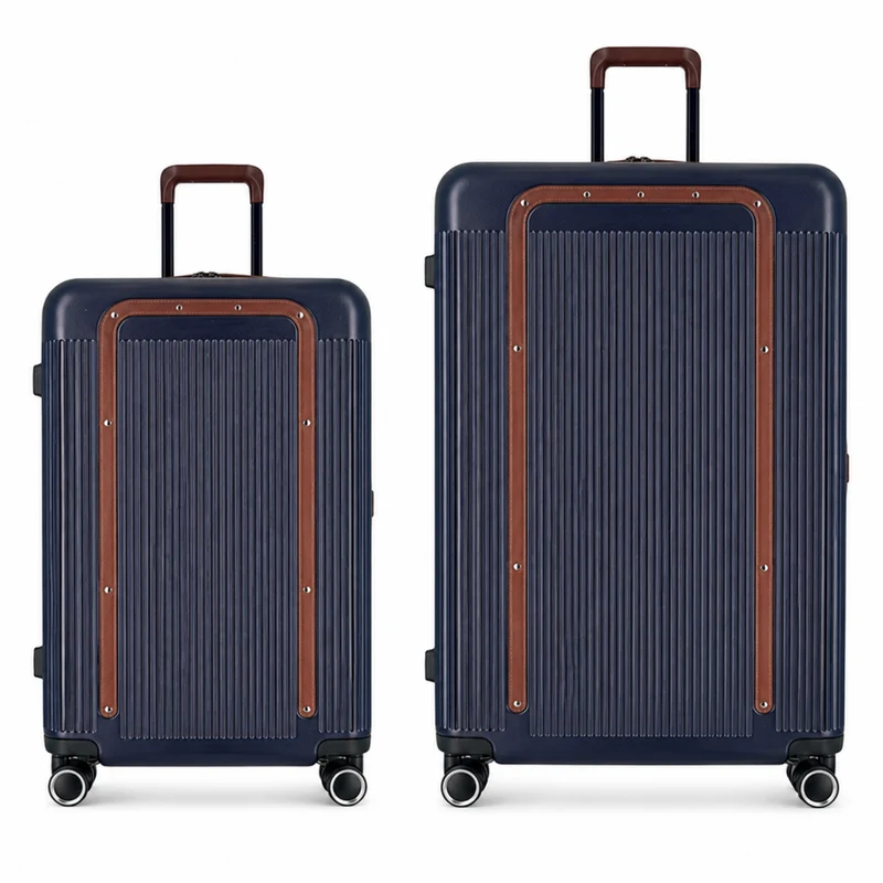Duo de valises Green (Medium + XL) - Bleu
