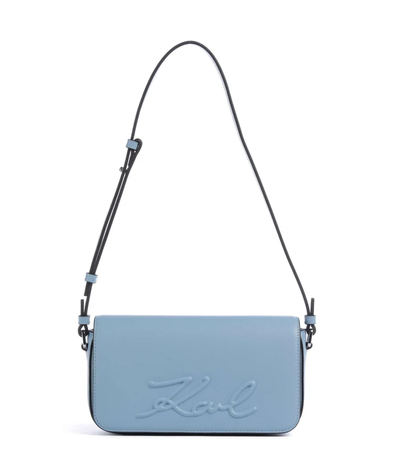 Karl Lagerfeld K/Ville Small Sac porté épaule blue bloom