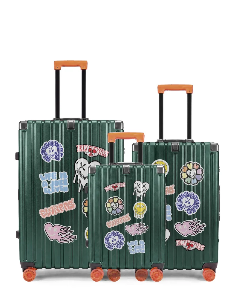Lot de 3 Valises Rigides Grand Format, Taille Moyenne et Cabine XS LUGERS