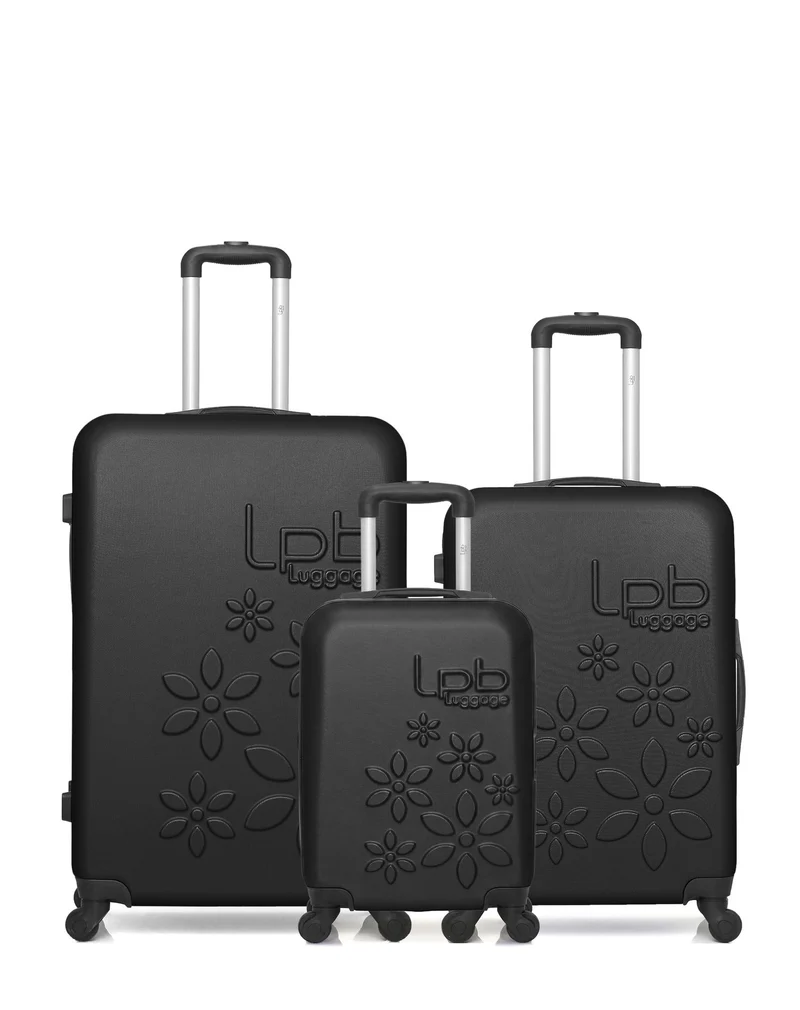 Lot de 3 Valises Rigides Grand Format, Taille Moyenne et Cabine XXS ELEONOR