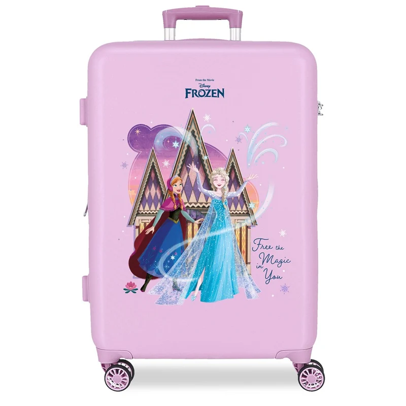 TROLLEY ABS 65CM.4R.C/EXP. FROZEN FREE THE MAGIC IN YOU LILA