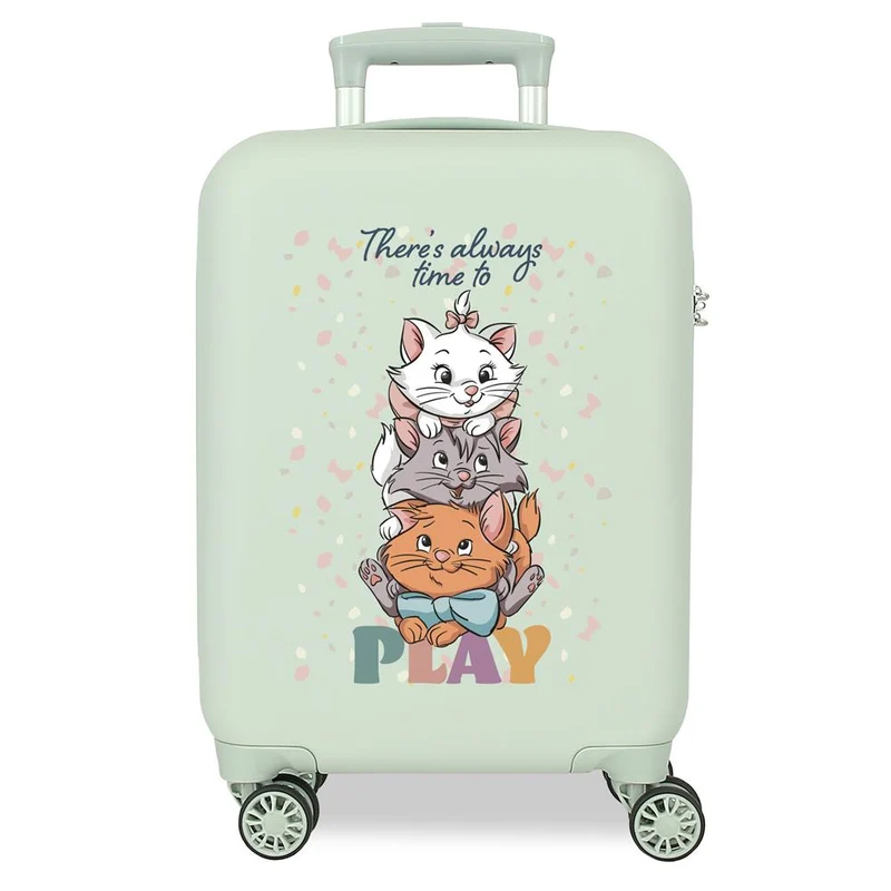 TROLLEY ABS 50CM. 4R. ARISTOGATOS TIME TO PLAY MENTA C.105