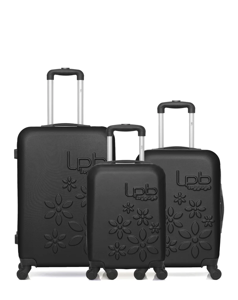 Lot de 3 Valises Rigides Taille Moyenne, Cabine et Cabine XXS ELEONOR