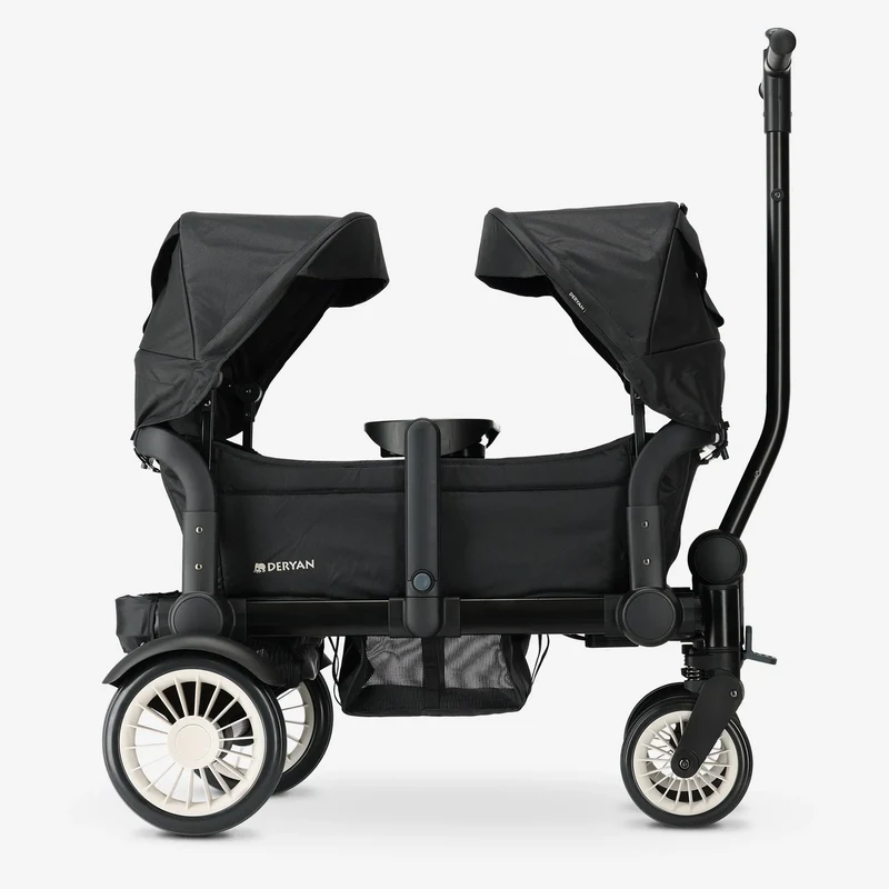 Sandy Luxe Wagon pliable - Beachwagon - Duowagen Black