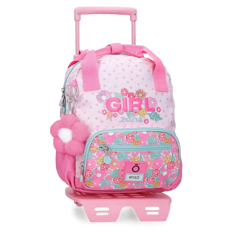99321T1 MOCHILA ADAP. 28CM. C/CARRO. ENSO GIRL ZONE