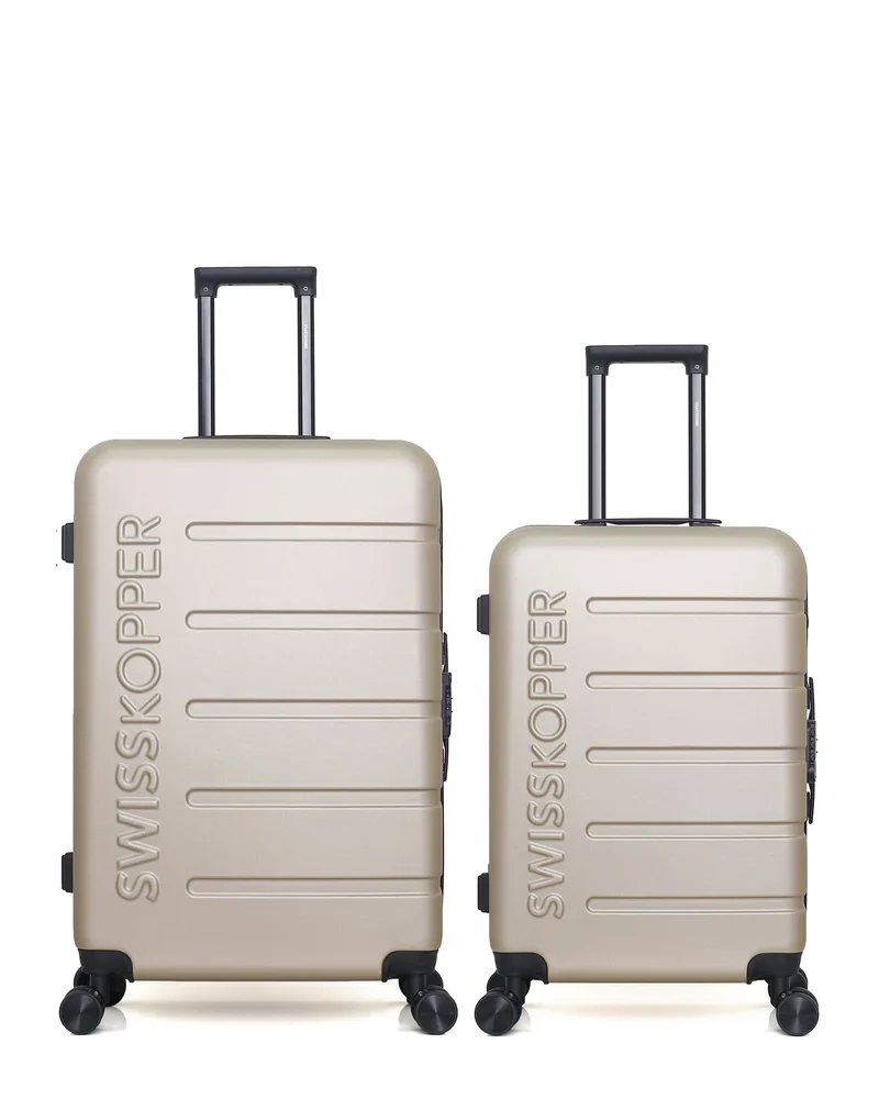 Lot de 2 Valises Rigides Grand Format et Taille Moyenne AIGLE