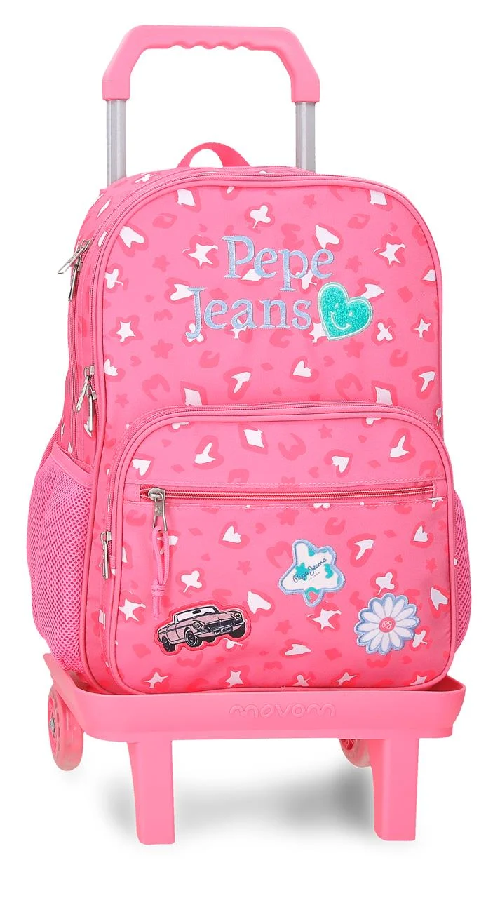 60922V1 MOCHILA ADAP. 40CM 2C. C/CARRO. PJL EVELYN ROSA