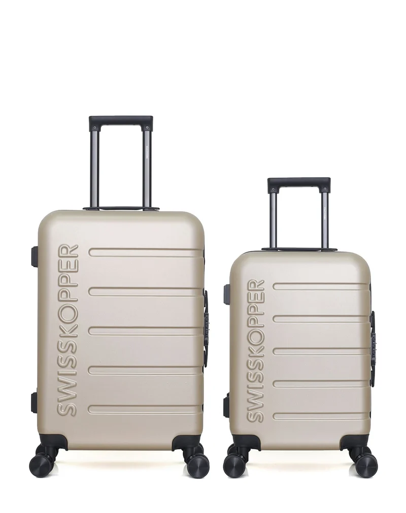 Lot de 2 Valises Rigides Taille Moyenne et Cabine AIGLE