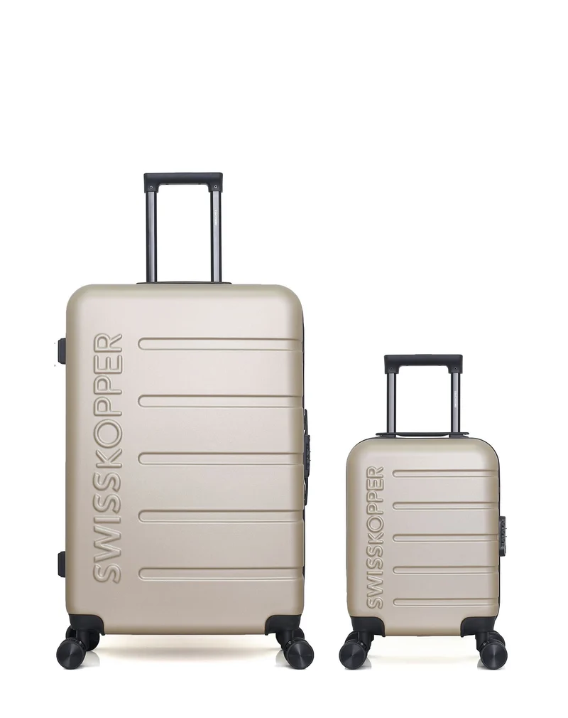 Lot de 2 Valises Rigides Grand Format et Cabine XXS AIGLE