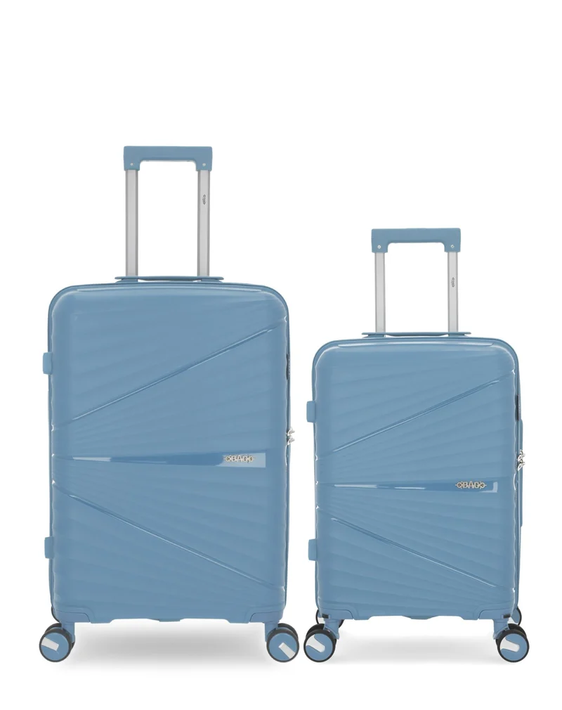 Lot de 2 Valises Rigides Taille Moyenne et Cabine VELA