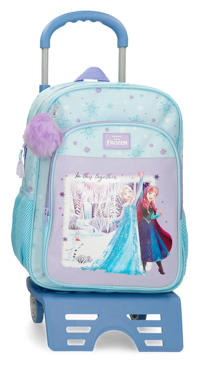 43323V1 MOCHILA ADAP. 40CM. C/CARRO. FROZEN IN THIS TOGETHER