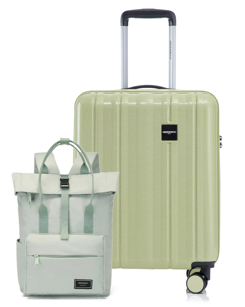 Pack maleta de cabina extensible HANOI + mochila FABER 15L de GREENWICH