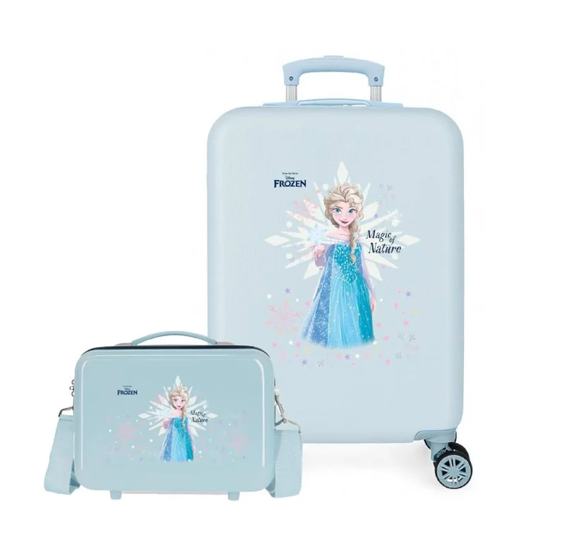 Pack maleta de cabina + neceser FROZEN MAGIC ICE de DISNEY