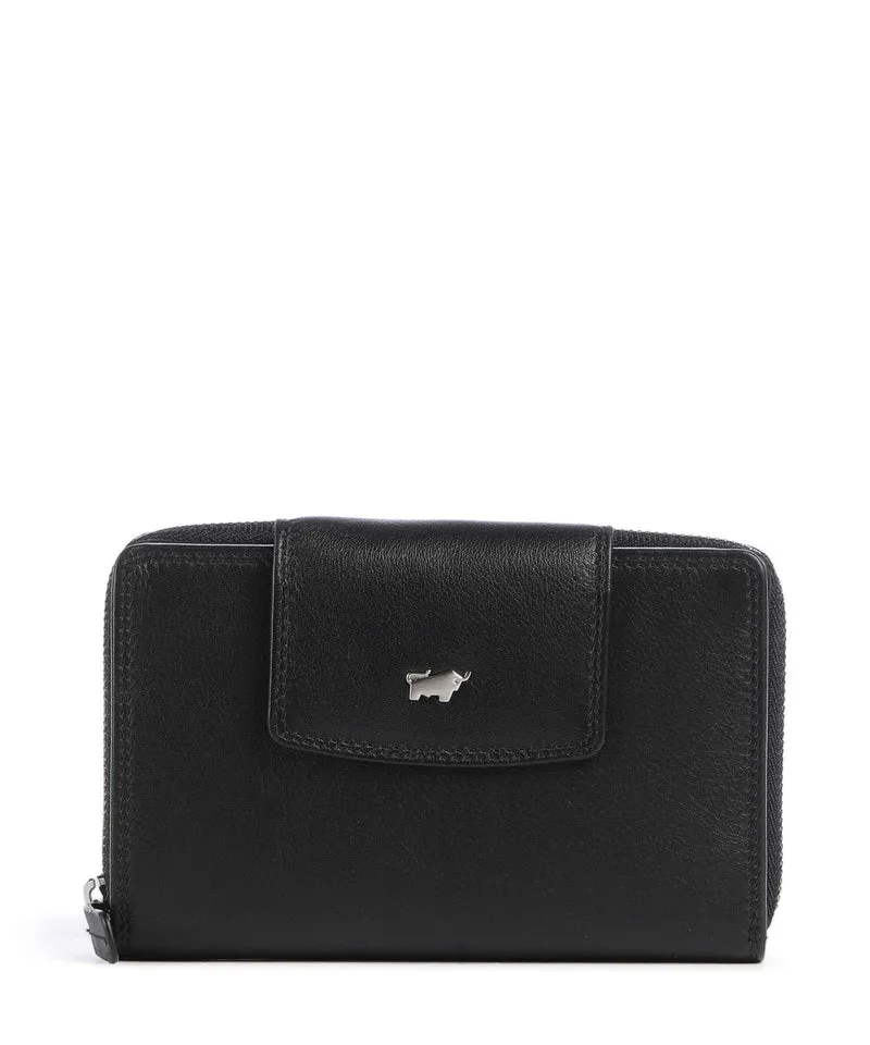 Braun Büffel Golf Portefeuille schwarz
