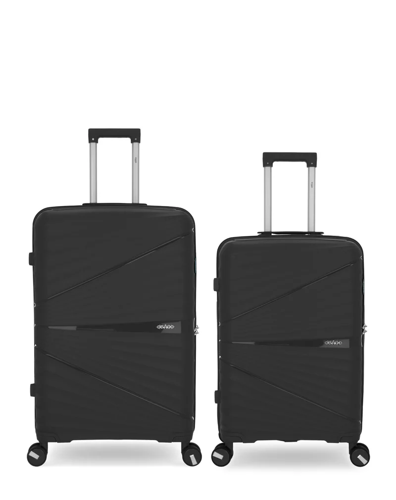 Lot de 2 Valises Rigides Grand Format et Taille Moyenne VELA