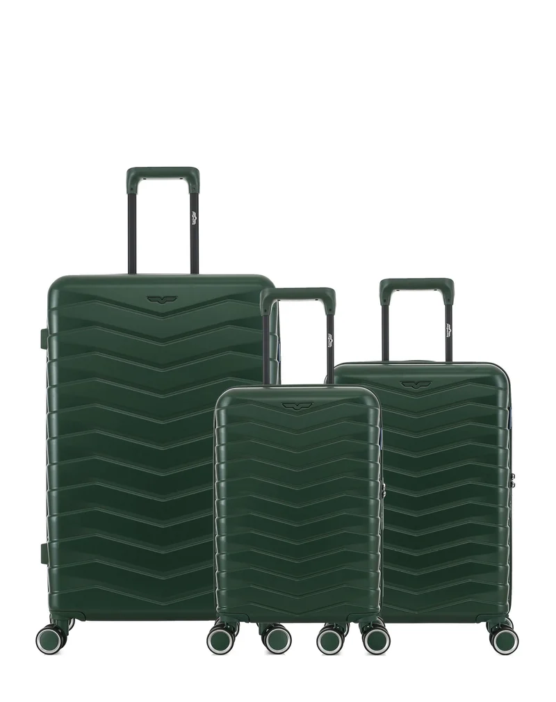 Lot de 3 Valises Rigides Grand Format, Cabine et Cabine XS SEATTLE
