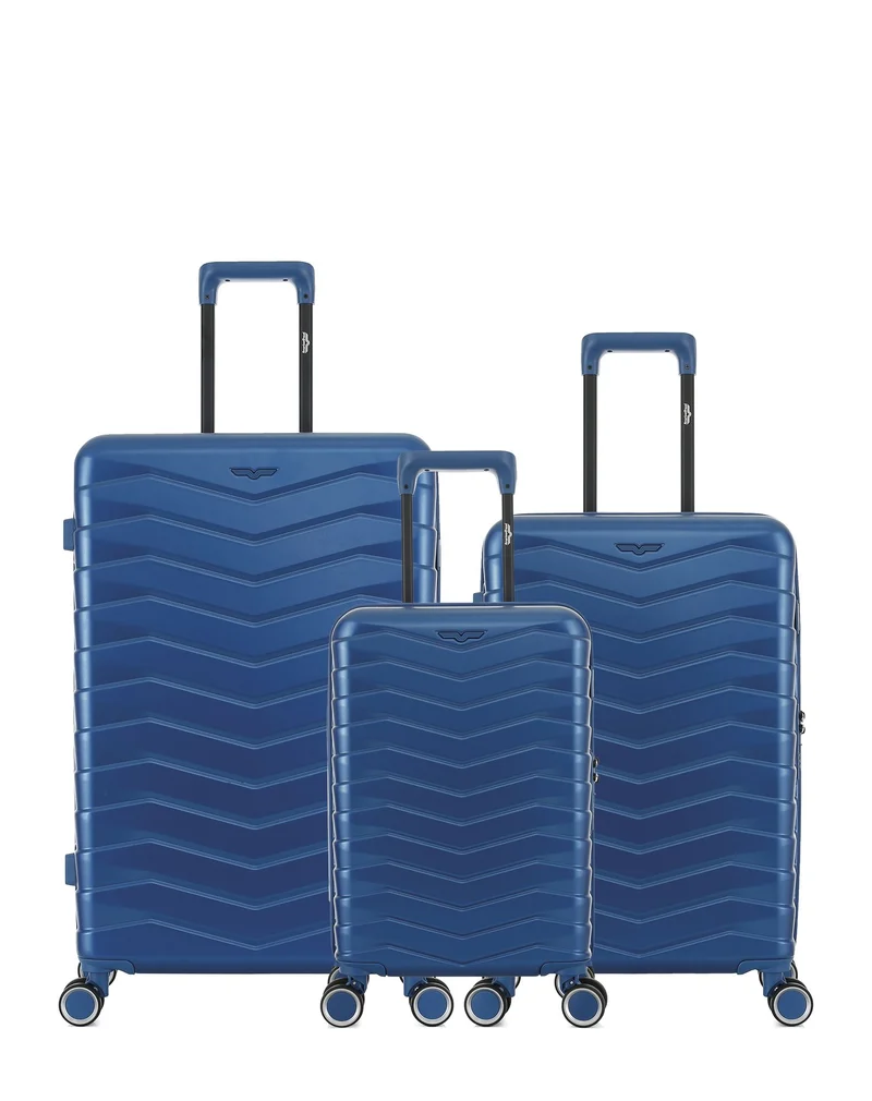 Lot de 3 Valises Rigides Grand Format, Taille Moyenne et Cabine XS SEATTLE