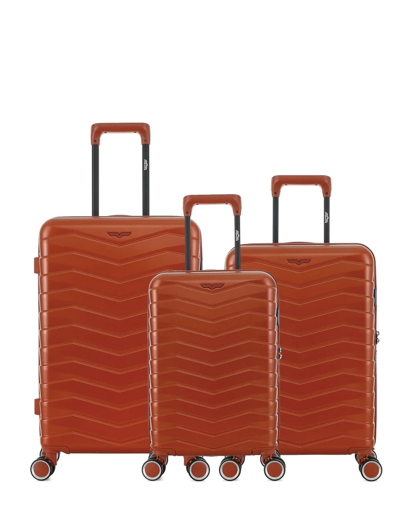 Lot de 3 Valises Rigides Taille Moyenne, Cabine et Cabine XS SEATTLE
