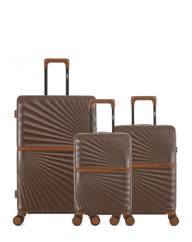 Lot de 3 Valises Rigides Grand Format, Cabine et Cabine XS OAKLAND