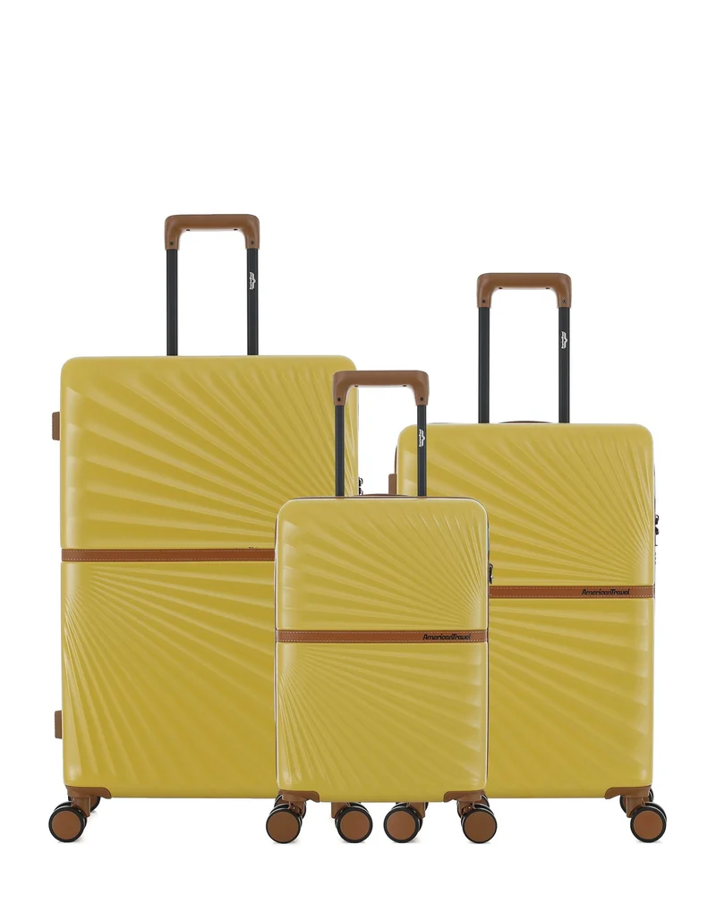 Lot de 3 Valises Rigides Grand Format, Taille Moyenne et Cabine XS OAKLAND