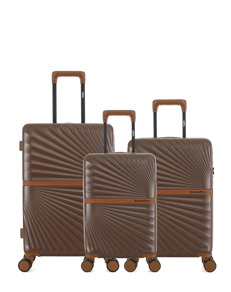 Lot de 3 Valises Rigides Taille Moyenne, Cabine et Cabine XS OAKLAND