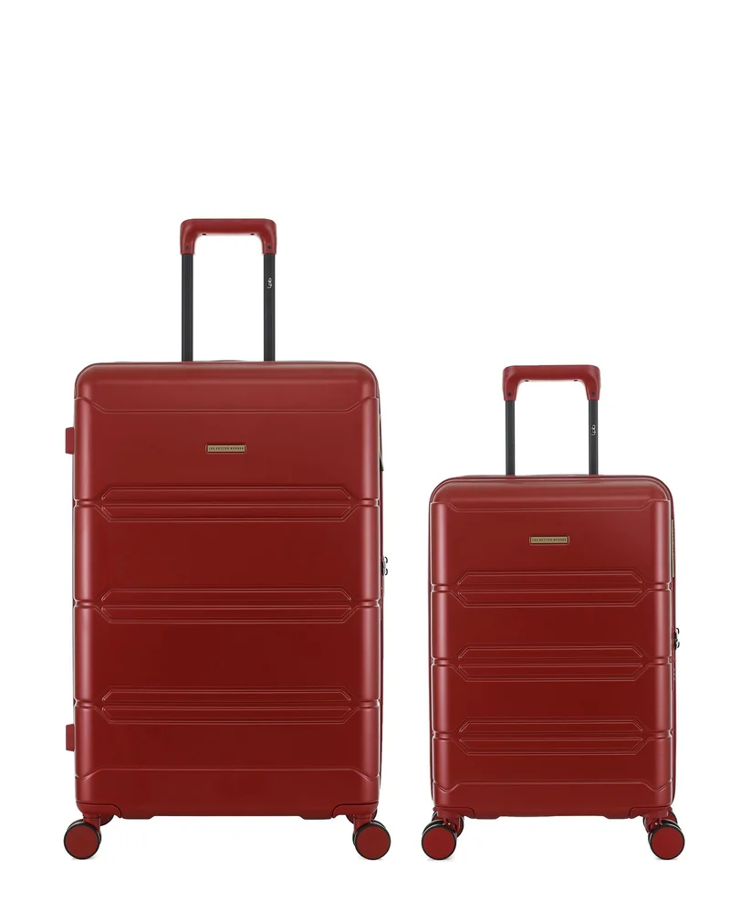 Lot de 2 Valises Rigides Grand Format et Cabine LYNDA