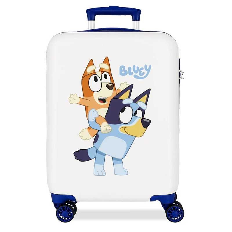 TROLLEY ABS 55CM.4R. HAPPY BLUEY BLANCO-MARINO C.100
