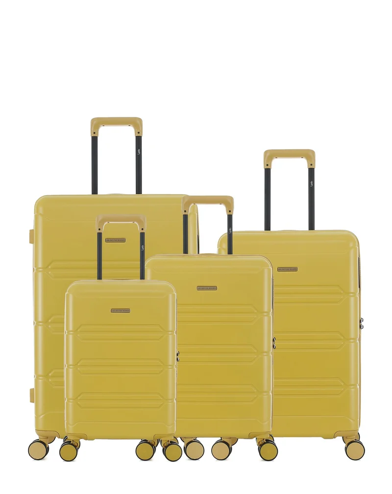 Lot de 4 Valises Rigides Grand Format, Taille Moyenne, Cabine et Cabine XS LYNDA
