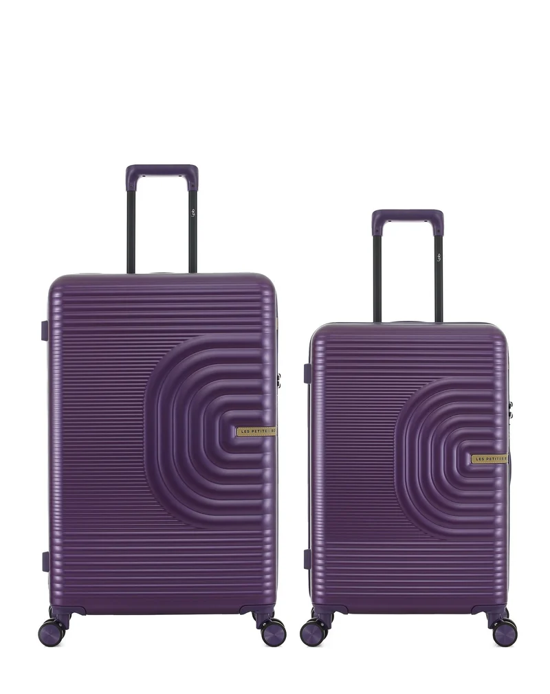 Lot de 2 Valises Rigides Grand Format et Taille Moyenne CELIA