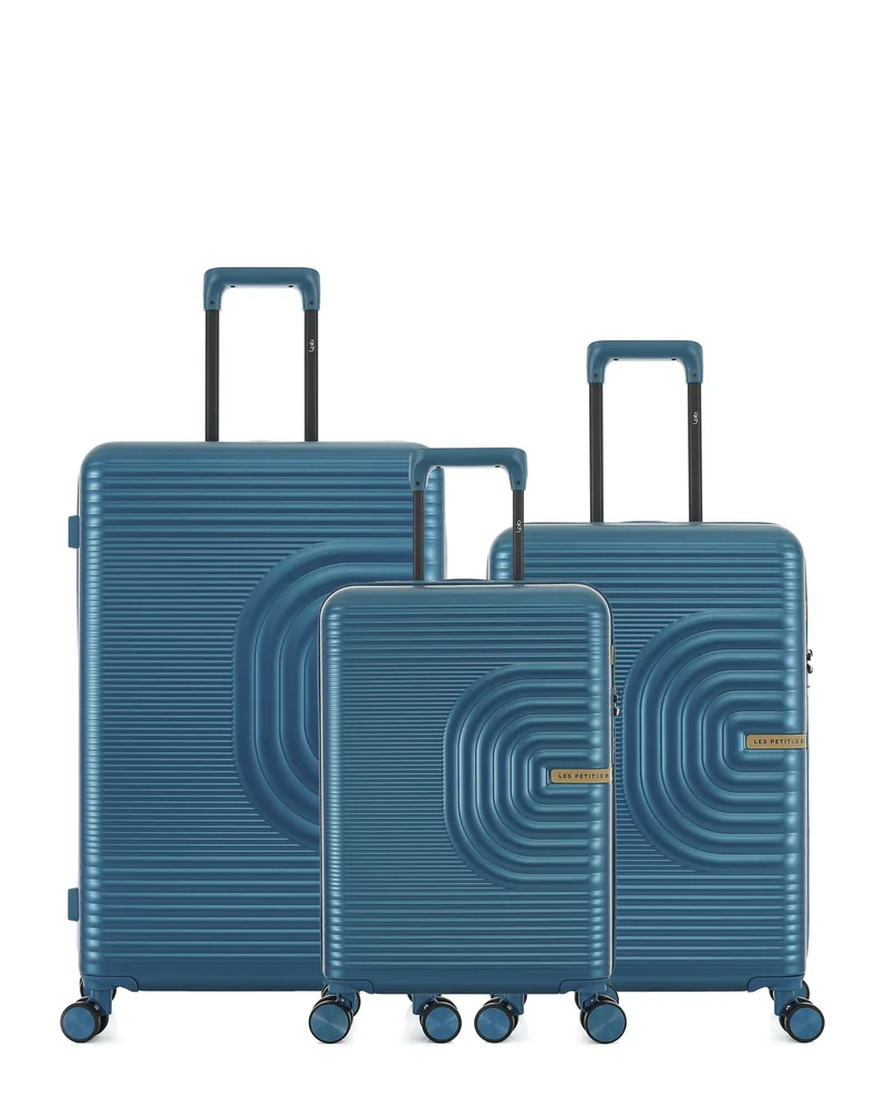 Lot de 3 Valises Rigides Grand Format, Taille Moyenne et Cabine CELIA