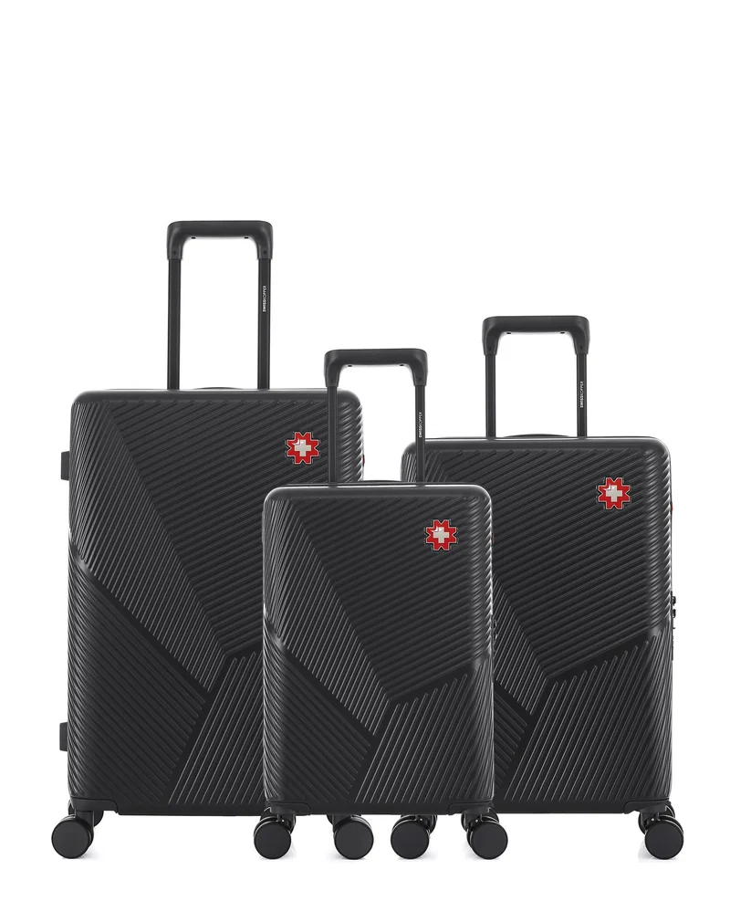 Lot de 3 Valises Rigides Taille Moyenne, Cabine et Cabine XS FRIBOURG