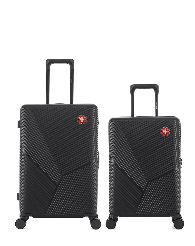 Lot de 2 Valises Rigides Taille Moyenne et Cabine FRIBOURG
