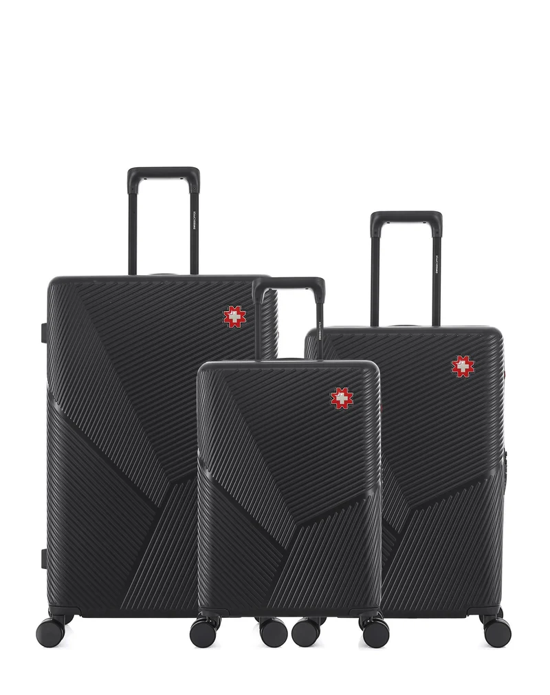 Lot de 3 Valises Rigides Grand Format, Taille Moyenne et Cabine FRIBOURG