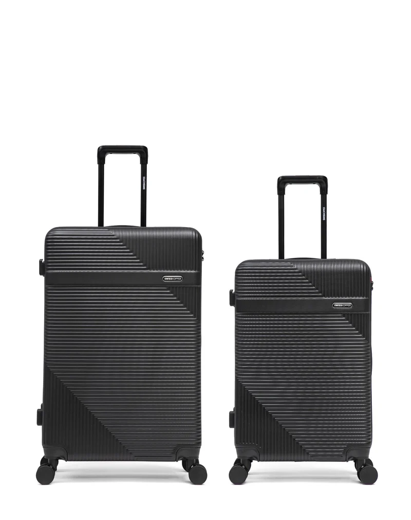 Lot de 2 Valises Rigides Grand Format et Taille Moyenne WOHLEN