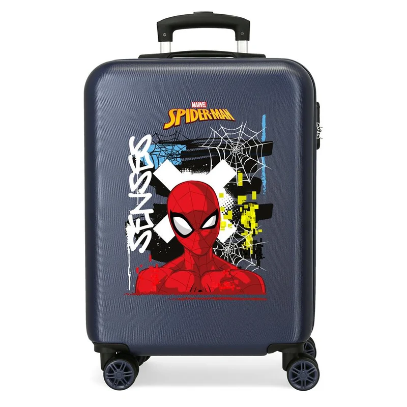 TROLLEY ABS 55CM.4R. GRAFFITY OF SPIDERMAN MARINO C.100
