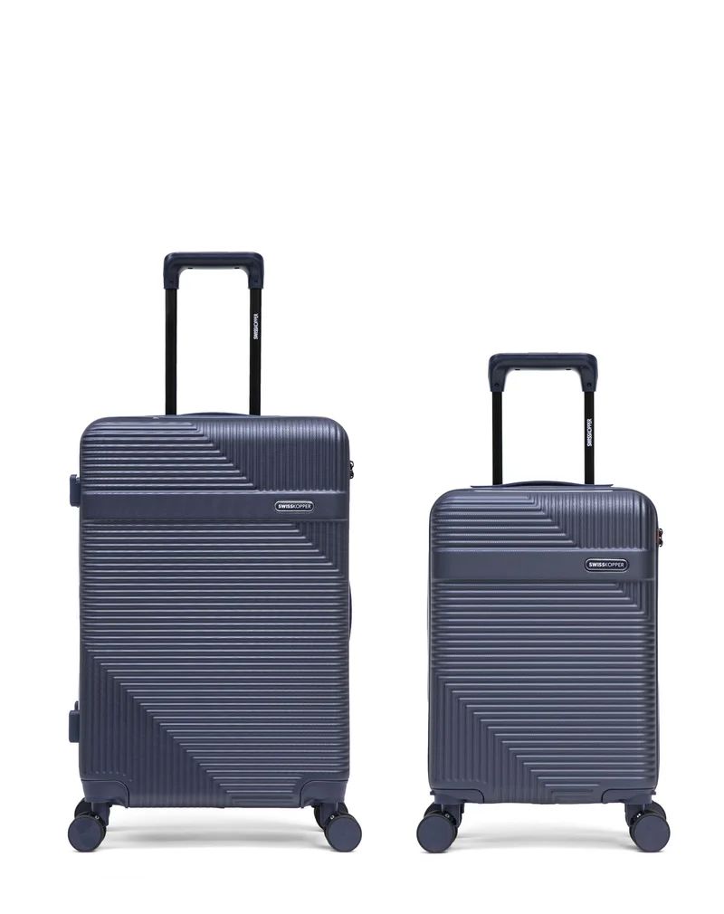 Lot de 2 Valises Rigides Taille Moyenne et Cabine XS WOHLEN