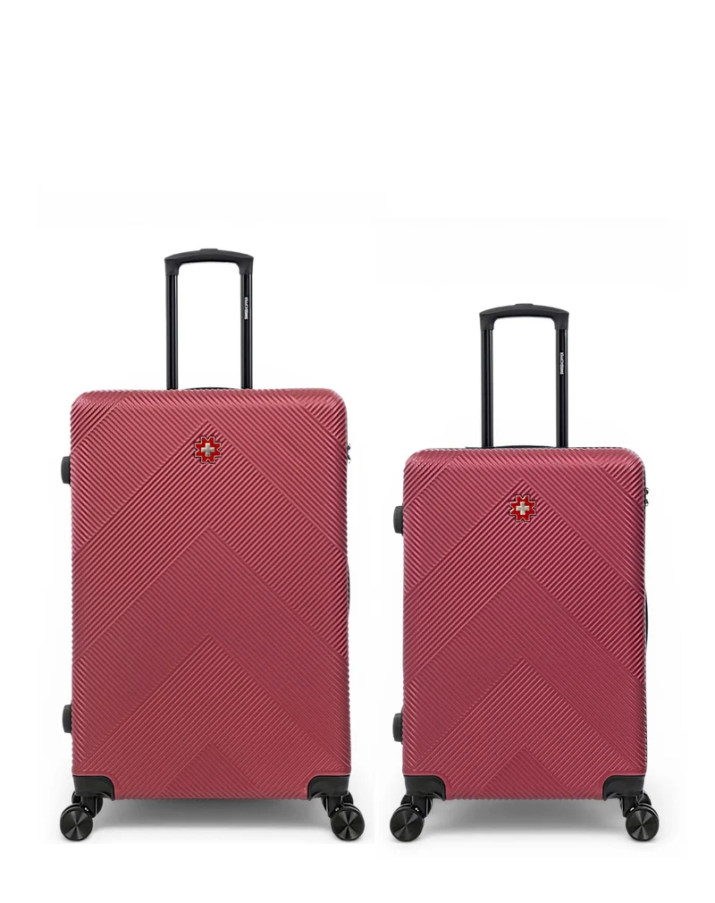 Lot de 2 Valises Rigides Grand Format et Taille Moyenne OLTEN