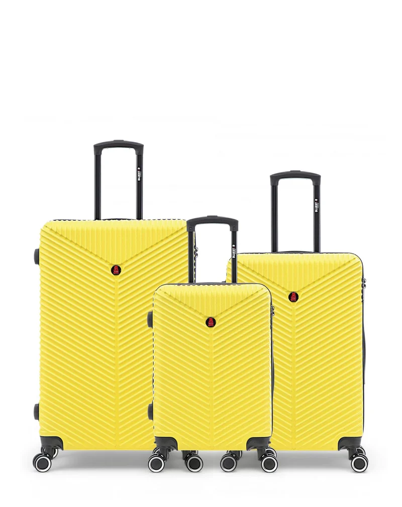 Lot de 3 Valises Rigides Grand Format, Taille Moyenne et Cabine GAITE