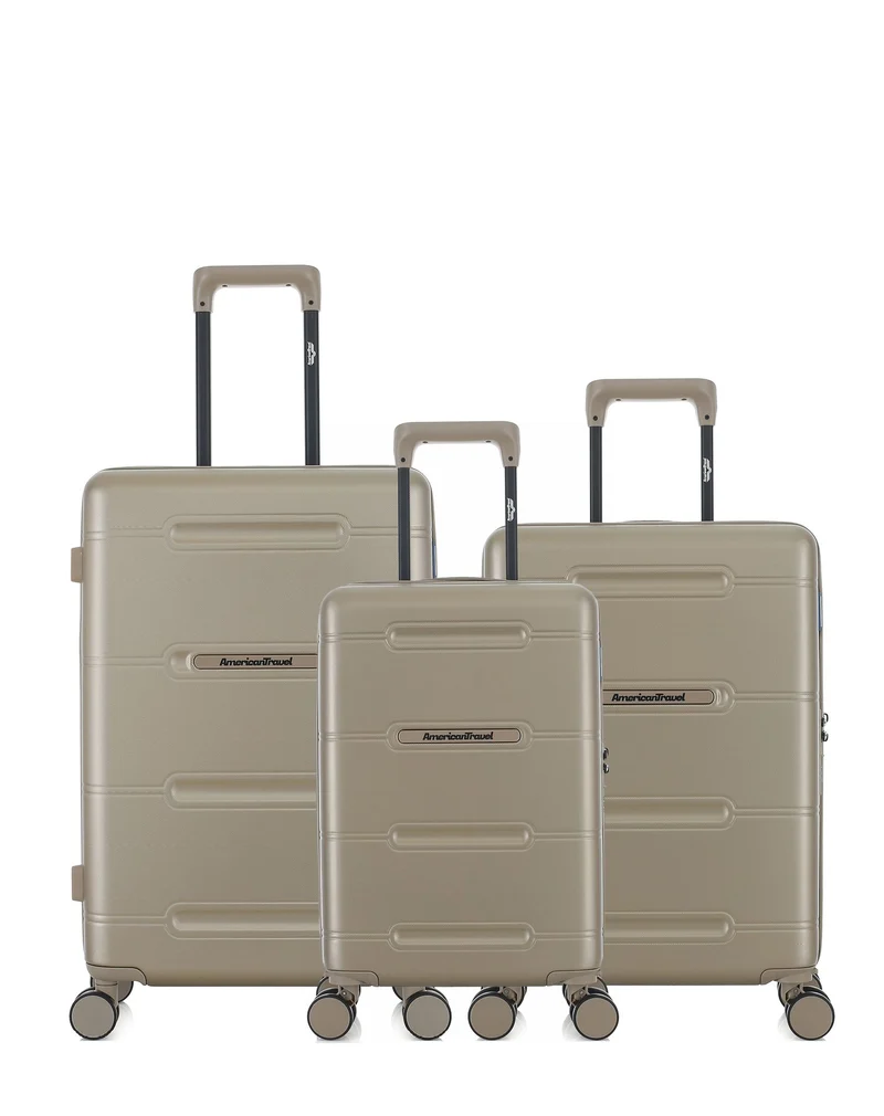 Lot de 3 Valises Rigides Taille Moyenne, Cabine et Cabine XS CLEVELAND
