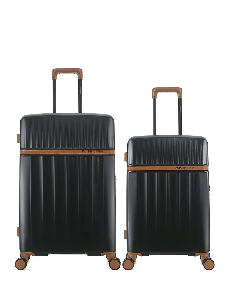 Lot de 2 Valises Rigides Grand Format et Taille Moyenne ZERMATT
